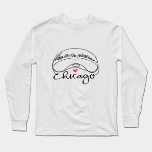 Chicago Cloud Gate "Bean" Long Sleeve T-Shirt